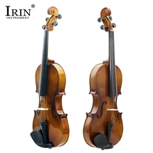 IRIN 4/4 полноразмерная Ретро скрипка с жесткой пластиковой панелью винтажная цветная акустическая практичная Скрипка для начинающих