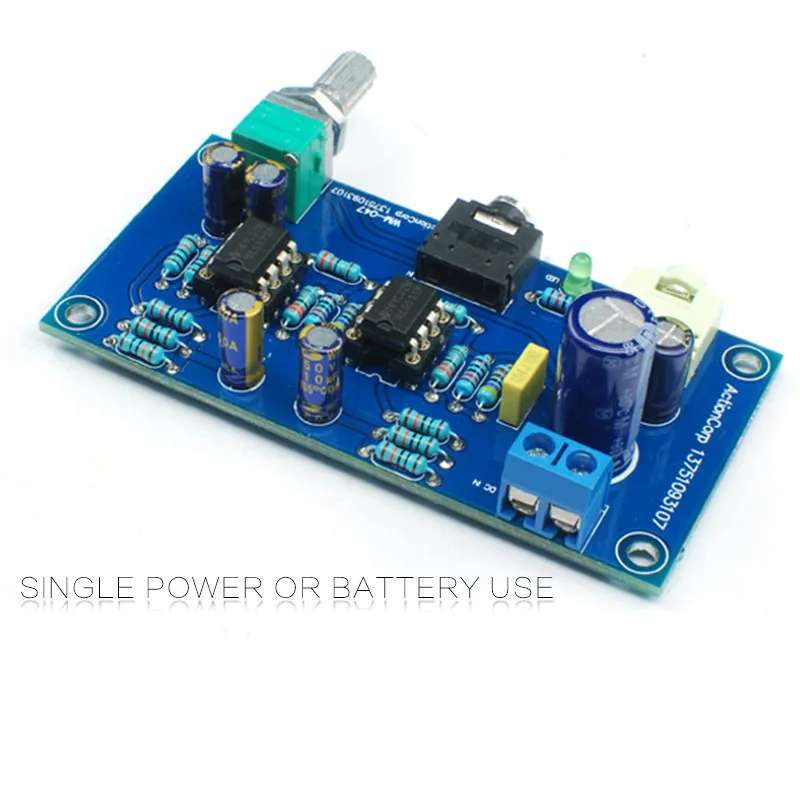 HIFI 47 Earphone Amplifier 2 Channel Headphone Amplifier 47 Amplifier Dc Single Power Version Finished Product 