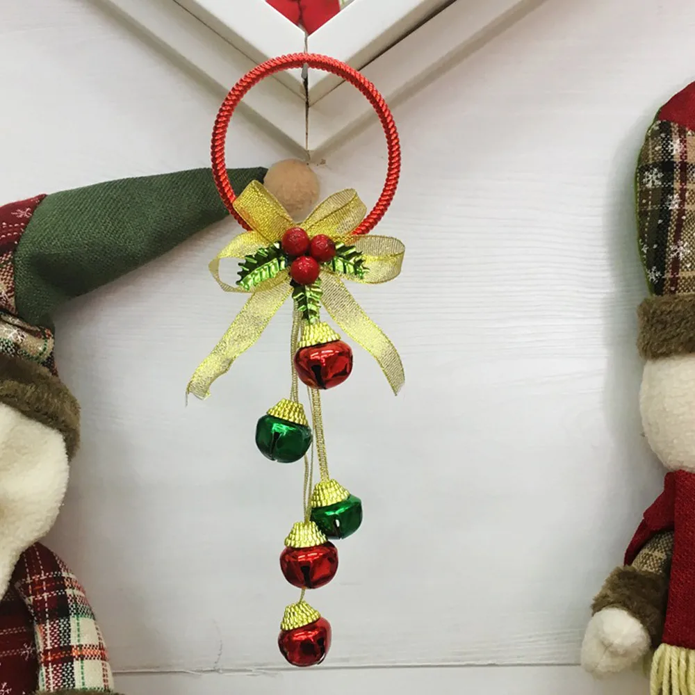 B Red Adornos de navidad подвесной орнамент, рождественские принадлежности, Колокольчик для дерева, подвесной декор, дверь для дерева, настенный домашний орнамент, подвесные украшения для вечеринки - Цвет: B Red