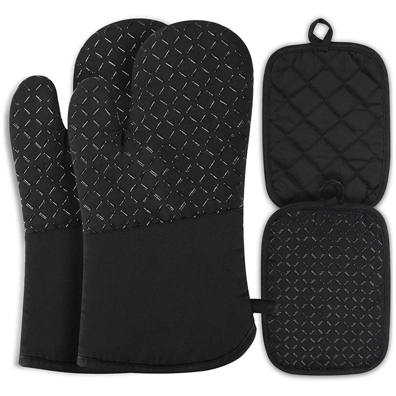 Oven Glove 300 Celsius Heat Resistant Cooking Gloves Non Slip Oven