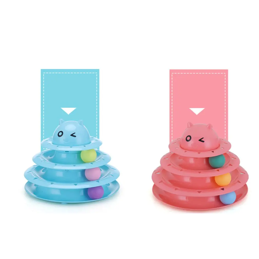 Игрушка для кошек, трехслойная игрушка для кошек, головоломка для кошек, игровая доска, мультяшная Милая кошачья интерактивная игрушка, игрушка для игры в мозги