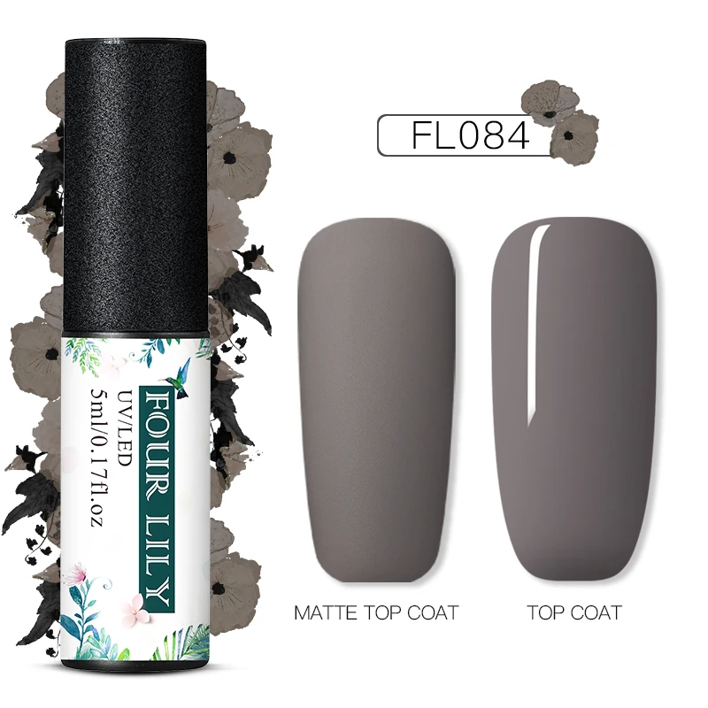 TS06855 FOURLILY 5 мл матовый Гель-лак для ногтей долговечный замачиваемый УФ-Гель-лак для маникюра Чистый Цвет Гель-лак для ногтей для дизайна ногтей - Цвет: TS06855