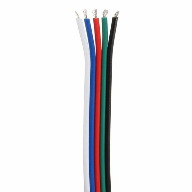 1 м, 2 м, 5 м, 10 м, 20 м, 50 м, 5 Pin кабель-удлинитель для 3528/5050 RGBW светодиодный светильник