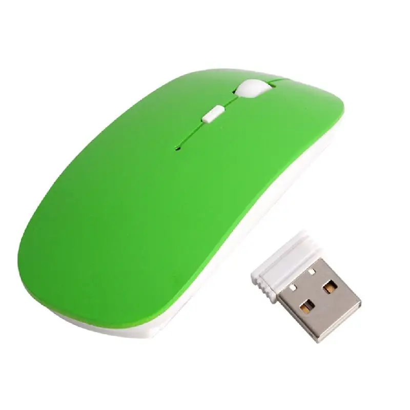 Красивый дизайн 2 4 GHz Беспроводная ультратонкая оптическая мышь/Мыши + usb приемник