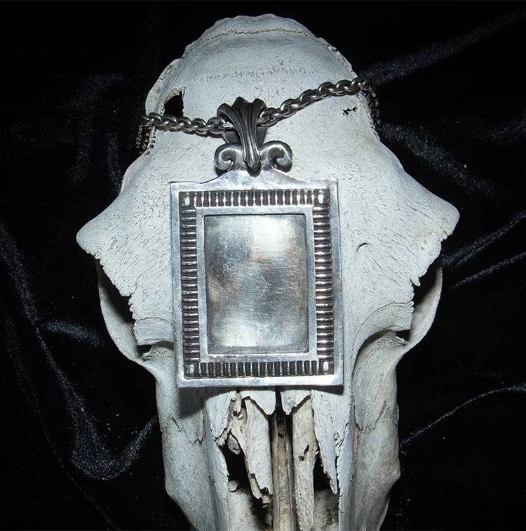 Дизайн 925 Серебряный кулон в виде черепа индивидуальное мужское хип-хоп ожерелье серебряное винтажное ожерелье подвеска