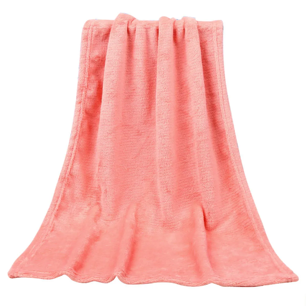 Модное однотонное мягкое детское одеяло 45*65 см, Коралловое шерстяное покрывало, бархатное одеяло Fa, антистатическое одеяло крупным планом