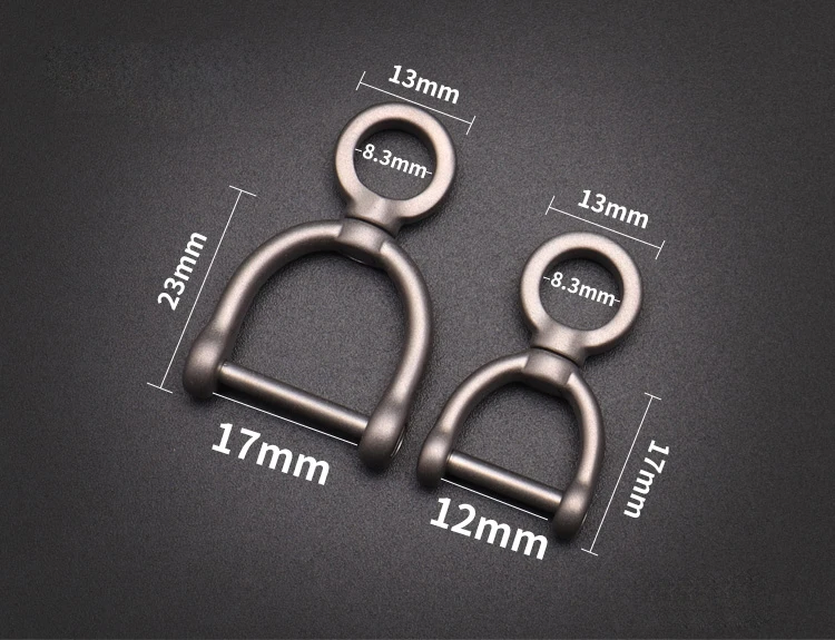 

1PCs Titanium Alloy 360 Degree Rotary Outdoor Portable Key Chain