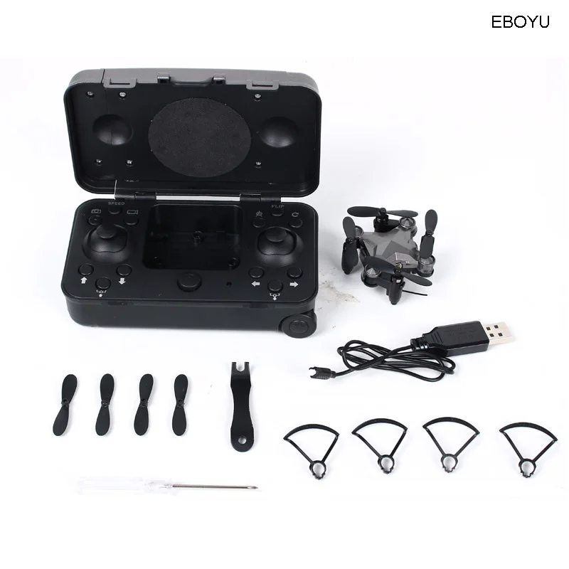 EBOYU DH120 2,4 г 4CH 0.3MP wifi FPV камера портативный Дрон RC Квадрокоптер чемодан стиль мини радиоуправляемое НЛО Карманный Дрон для детей RTF