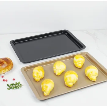 

14 Inch Non-Stick Bakeware Baking Dishes Pastry Bakeware Baking Tray Carbon Steel Bread Cake Cookies Pan Bakery Oven Kitchen Mat