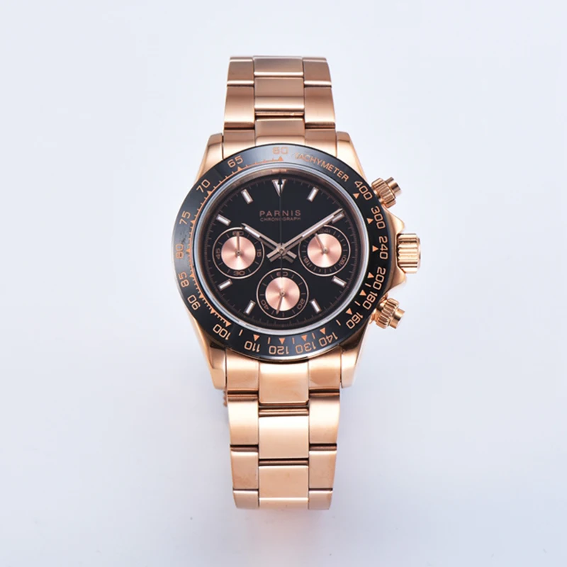 

Parnis Quartz Chronograph Watch Men Top Brand Luxury Pilot Business Waterproof Sapphire Crystal Wrist Watch Relogio Masculino