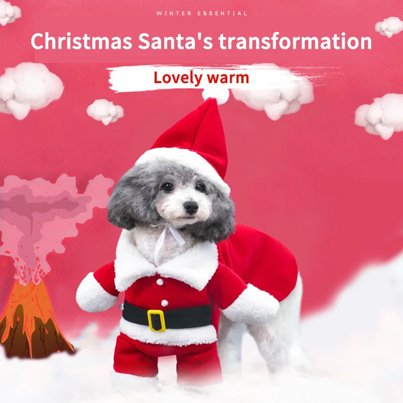 Одежда для собак, Рождественский костюм, милая мультяшная одежда для маленьких собак, одежда для костюма, Рождественская Одежда для собак