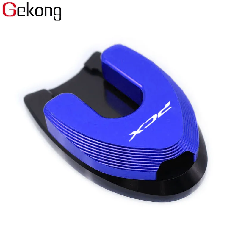 Подходит для HONDA PCX 125 PCX 150 PCX125 PCX150 аксессуары для мотоциклов подножка Sidestand подставка расширение площадка для увеличения - Цвет: Blue