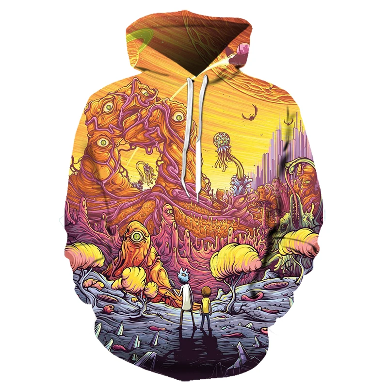 Rick and Morty Hoodies By jml2 Art 3D Unisex Sweatshirt Men Brand Hoodie Comic Casual Tracksuit Pullover DropShip Streetwear