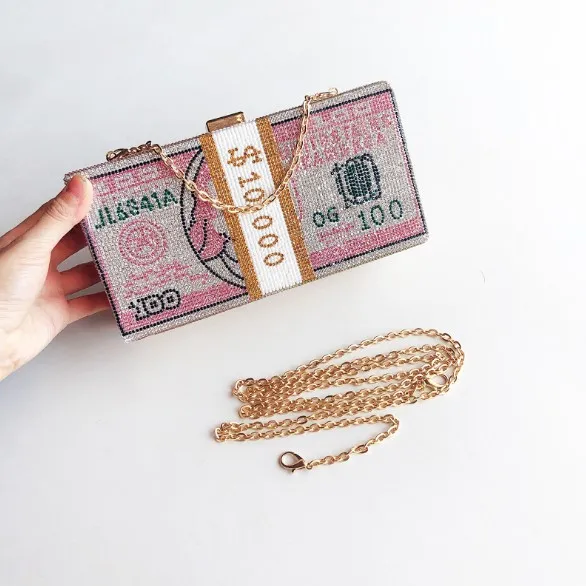money shaped purse
