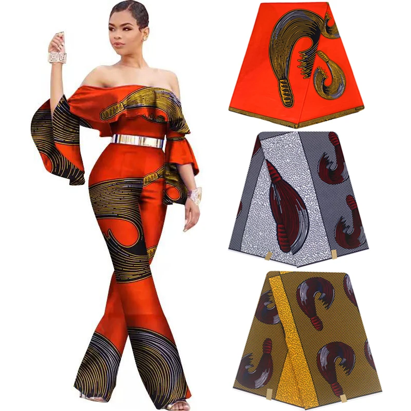 Лучшее качество хлопок африканская JAVA печать воск ткань настоящий голландский воск ткань Анкара швейный материал для вечернего платья 6 ярдов