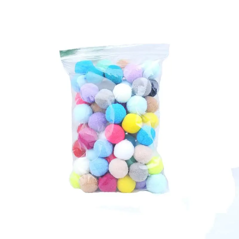 70Pc Домашние животные эластичный красочный плюшевыми бубонами щенок прочная приманка устойчивый большие коренные зубы чистящие игрушки для собак Алмазная вышивка "Кошки Играют" игрушки - Цвет: 70Pc