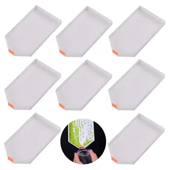 

8 Pcs Diamond Painting Tools Paint Mixing Trays Plastic Tray Drill Plate Painting Accessories for DIY Art Craft