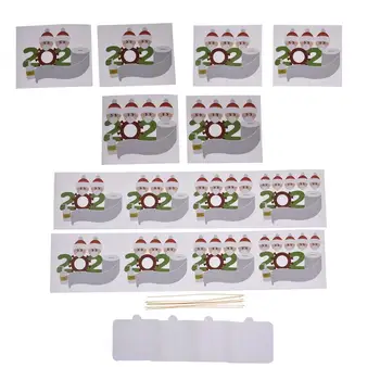 Tanie 2020 Kwarantanny świąteczne Dekoracje Spersonalizowane Diy Wiszące Płyta Akrylowa święty Mikołaj Zestaw Naklejek Wisiorek Ozdoba Domu