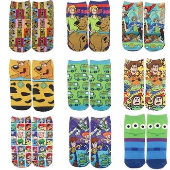 

20pair E2011 Funny Cartoon Men Women Kids Short Sock Novelty High Quality Personality Skateboard Couple Cotton Sock