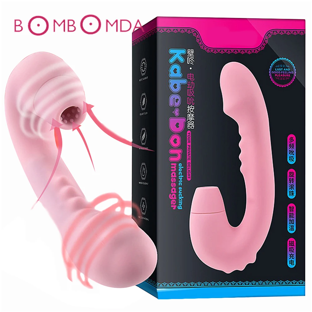 Heating Dildo Vibrator For Women Clit Oral Tongue Licking Clitoris Sucking Stimulator G-spot Vibrators Adult Sex Toys For Women - Vibrators photo picture