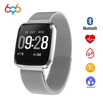 

696 Y7 Fitness Bracelet IP67 Waterproof with Heart Rate Tracker Blood pressure oxygen monitor Sport Smart Band For Android IOS