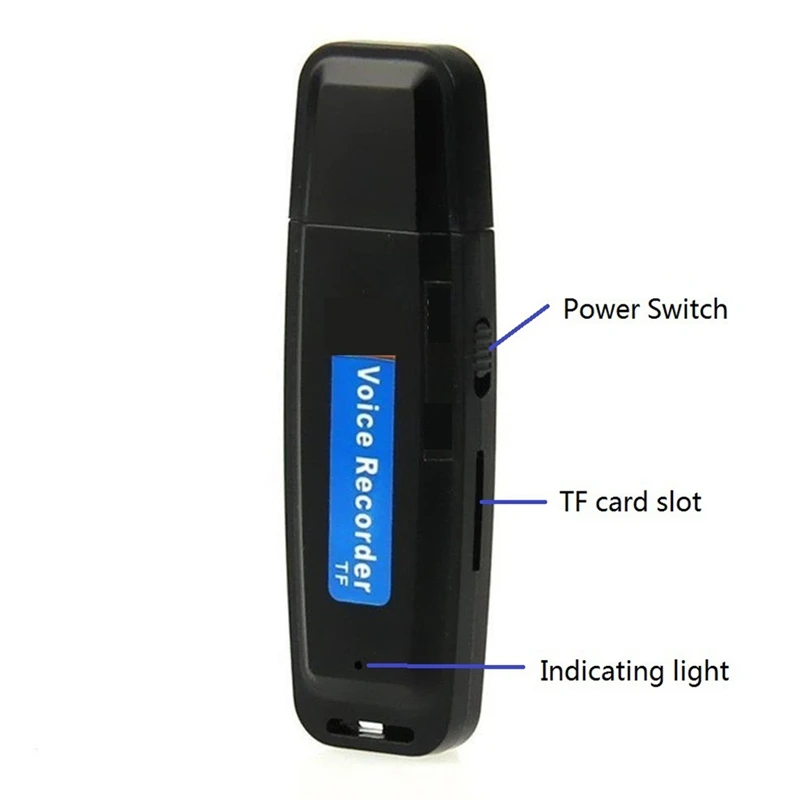 Профессиональный диктофон Micro SD TF карта USB u-диск цифровой аудио записывающая ручка мини диктофон