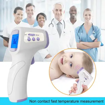 

Touch-Free Forehead Thermometer Digital Body & Obeject Thermometer Measurement Tool For Fever, Kids, Adults, Infants CD