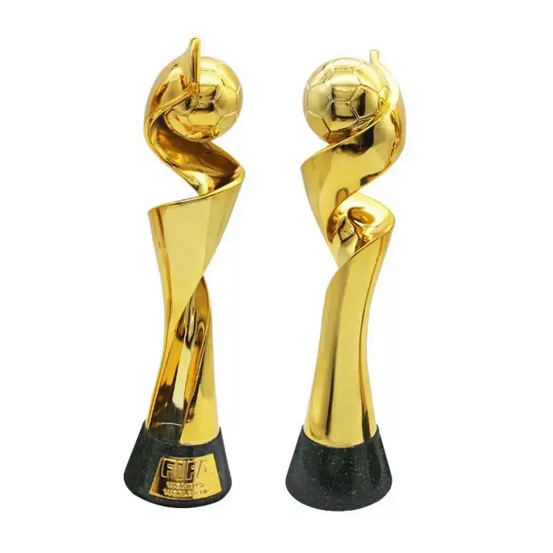 

38cm 1:1 World Cup Trophy Women Football Trophy Collection Model Champion Trophy Resin Home Decor Fan Supplies R4356