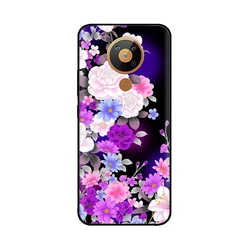 Floral Silicone Soft TPU Phone Case - Vibrant Flower Design for Nokia 5.4 (00004)