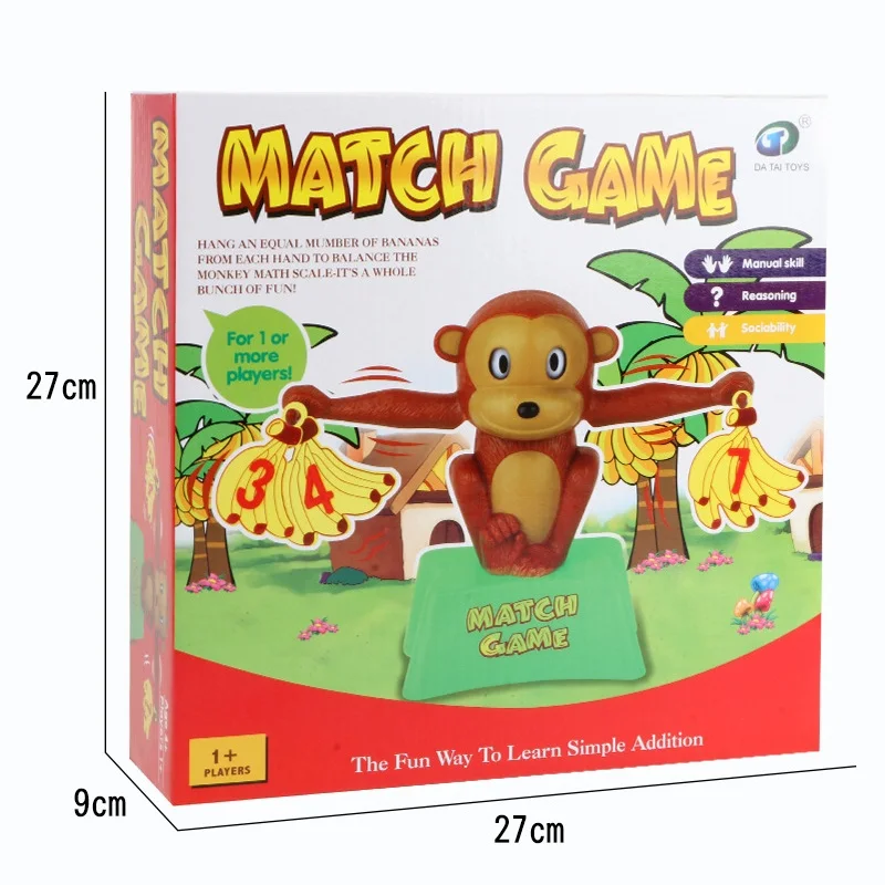 Math Educational Toys Monkey Digital Balance Scale Game Montessori Toys 3 Years Early Learning Educational Toys For Children (4)