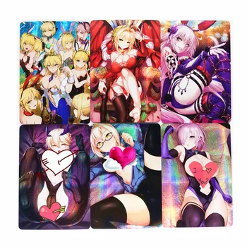

9pcs/set Fate FGO Fate/stay Night Fate/Zero H Card Sexy Girls Toys Hobbies Hobby Collectibles Game Collection Anime Cards