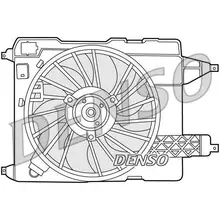 Вентилятор охлаждения Renault Megane 1.4-2.0 02 DENSO DER23002