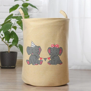 

Toy basket "Baby elephants" 35 × 35 × 45 cm