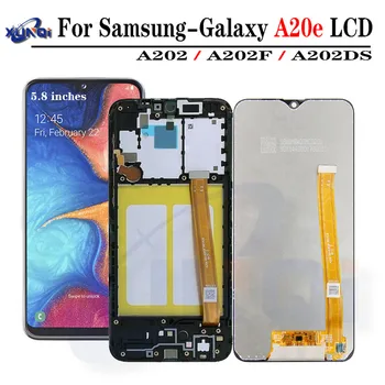 

For Samsung Galaxy A20e A202 A202F A202DS Display Touch Screen Digitizer Assembly A202 A202F/DS For SAMSUNG A20e LCD with frame