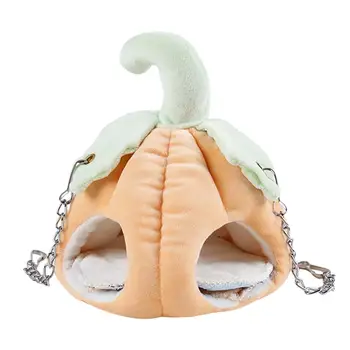 

Small Pet House Soft Warm Hamster Cotton Nest Cute Pumpkin Shape Gerbil Rat Bed Small Animal Supplies HOT