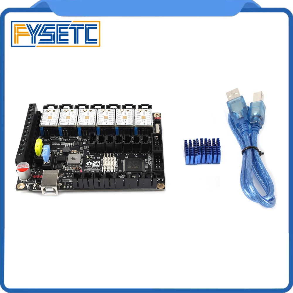S6 V1.2 плата управления 32 бит MX разъем с 6 шт. TMC2208 UART Драйвер шагового двигателя Летающий провод VS F6 V1.3 SKR V1.3
