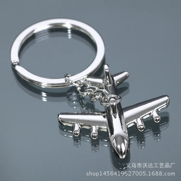 Производители оптовой продажи металла Civil авиация маленький брелок для ключей «Самолет» бутик креативная крутая подвесная модель самолет Авто шоу подарок