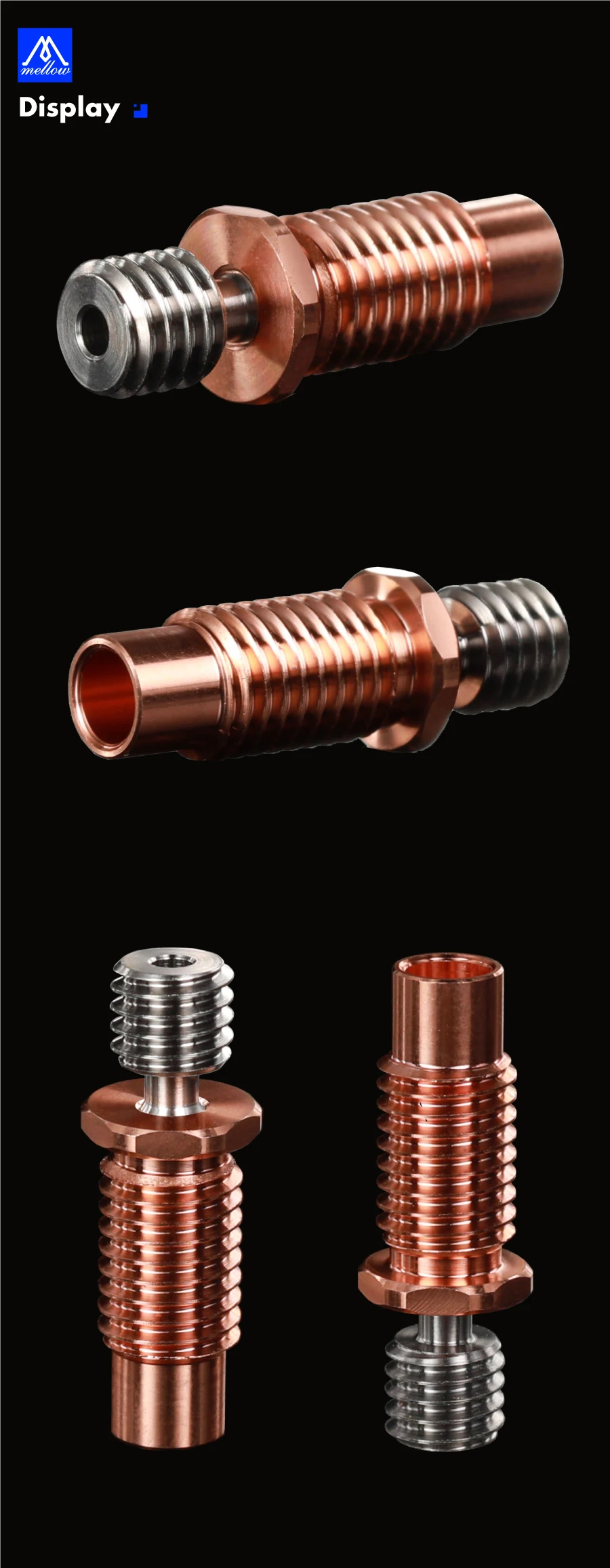 impressora garganta para 1.75mm e3d v6 hotend aquecedor bloco
