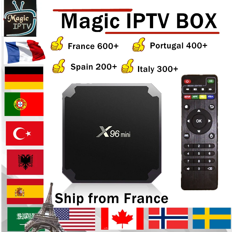 X96Mini Android TV Box 1 jahre Französisch IPTV M3U abonnement frankreich Italien Arabisch Belgien spanien Schweden Portugal Smart IPTV Box X96Mini Android TV Box 1 jahre Französisch IPTV M3U abonnement frankreich Italien Arabisch Belgien spanien Schweden Portugal Smart IPTV Box