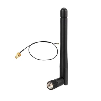 

uxcell 2Set WiFi Antenna 3dBi 2400-2500MHz PR-SMA Male 165mm U.FL to RP-SMA Female Wire with Bluetooth/Zigbee Antenna