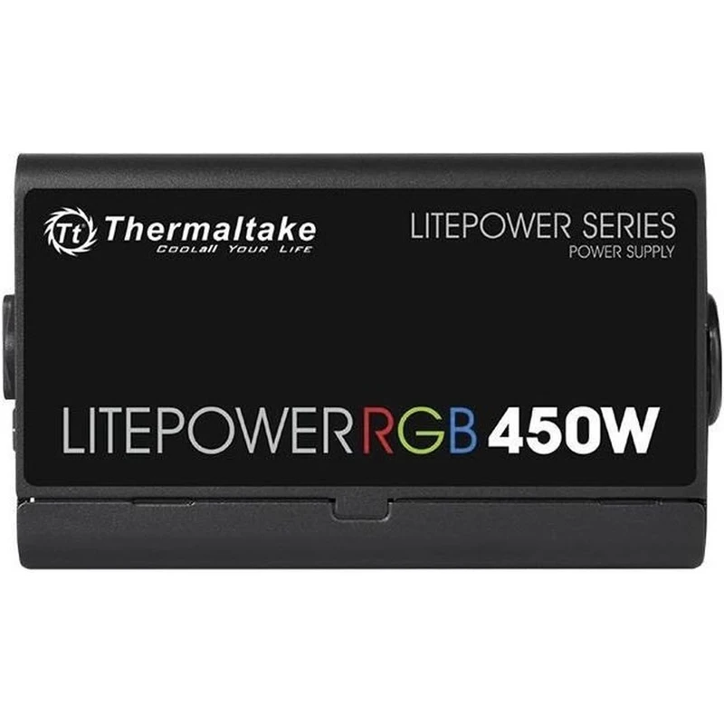 Блок питания Thermaltake ATX 450W Litepower RGB 450(24+4+4pin) APFC PPFC 120mm fan color LED 4xSATA