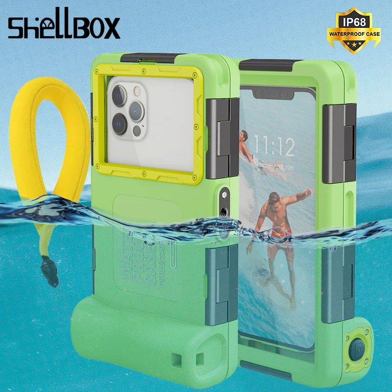 Shellbox Professional Diving Case For Iphone 13 12 Pro Max Waterproof