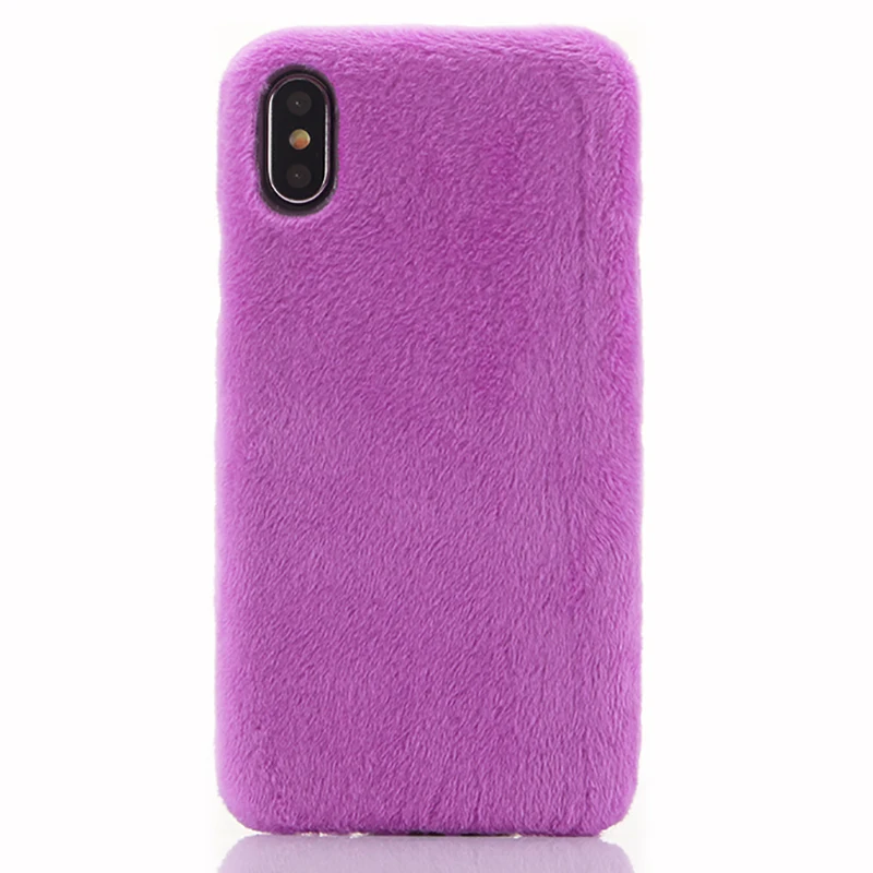 

Ultra-thin Plush Fluffy Phone Case For iPhone 11 Pro Max 11 Pro Smooth Soft Winter Furry Back Cover For iPhone 11 Pro Max Cases
