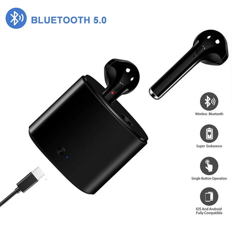 Горячая Распродажа I7s i8 TWS Bluetooth наушники стерео беспроводные наушники-вкладыши