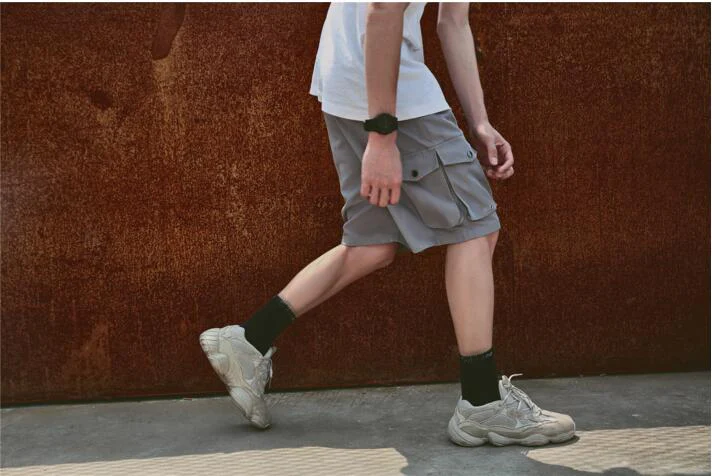 Men's Multi Pocket Cargo Shorts fashion Casual Knee Shorts Men Loose short pants Homme Summer Sweatpants