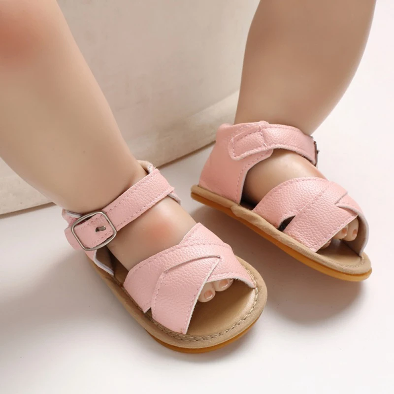 Детская обувь; сандалии для девочек; летние дышащие сандалии для младенцев; нескользящая детская полиуретановая обувь; обувь на мягкой подошве для малышей