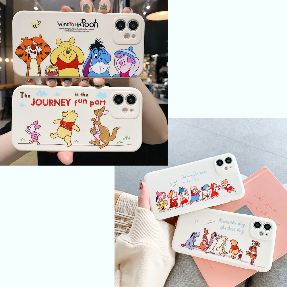 Мультфильмы Disney Винни-Пух для IPhone13 Pro Max X XS XR 12mini 12 11 7 8 SE 6 6S Plus аксессуары | Детская