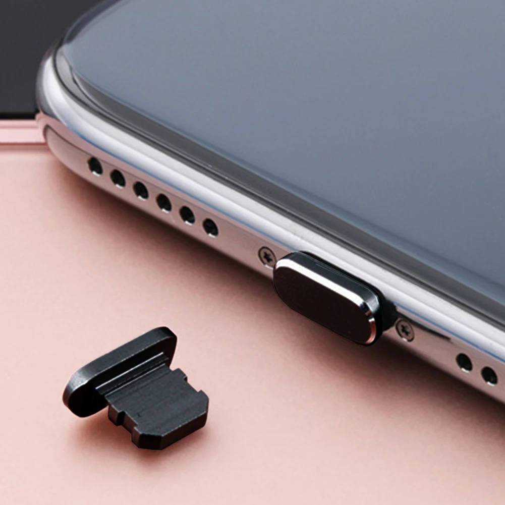 Аксессуары для телефонов для устройств Apple, порт для зарядки, мини цветная крышка, Универсальный алюминиевый сплав, защитные Заглушки против пыли