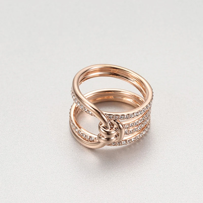 Высокое качество SWA, многослойное окружающее модное женское кольцо