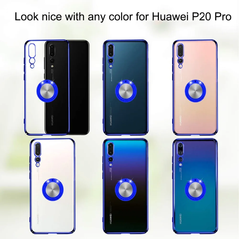 Чехол для huawei P30 P20 Lite Pro, чехол с кольцом и подставкой, магнитный автомобильный чехол для huawei mate 30 20 Lite Pro Honor 9X 8X 8A 10